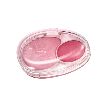 fwee Mellow Dual Blusher PK01 Love me Highkey, original single compact front.