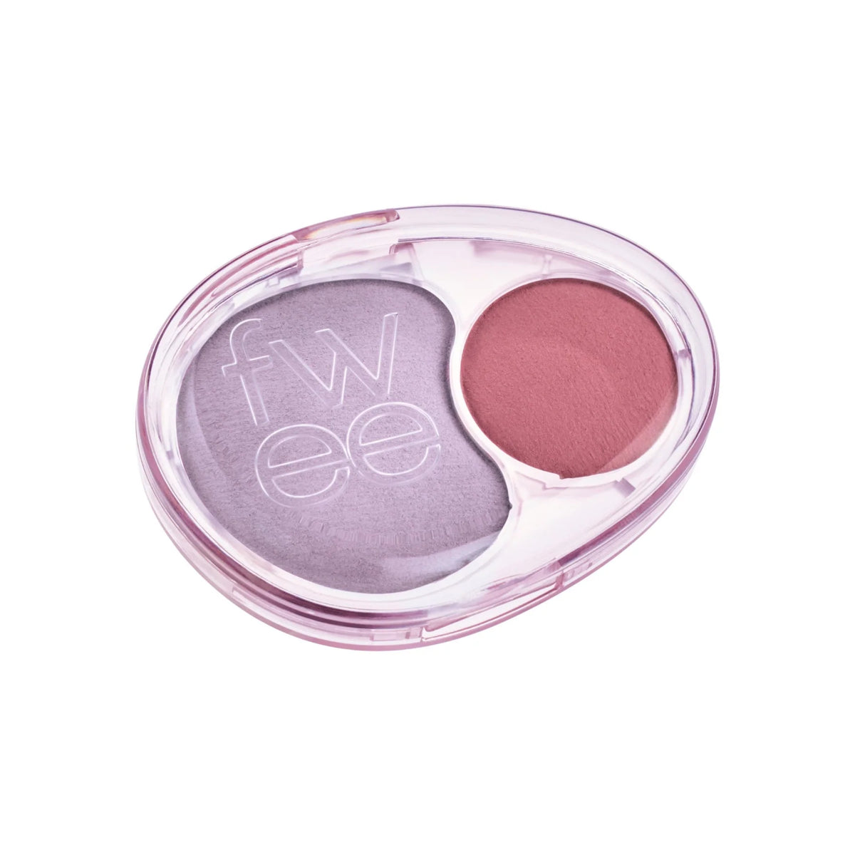 fwee Mellow Dual Blusher MV02 Icy Cupid, original single compact front.