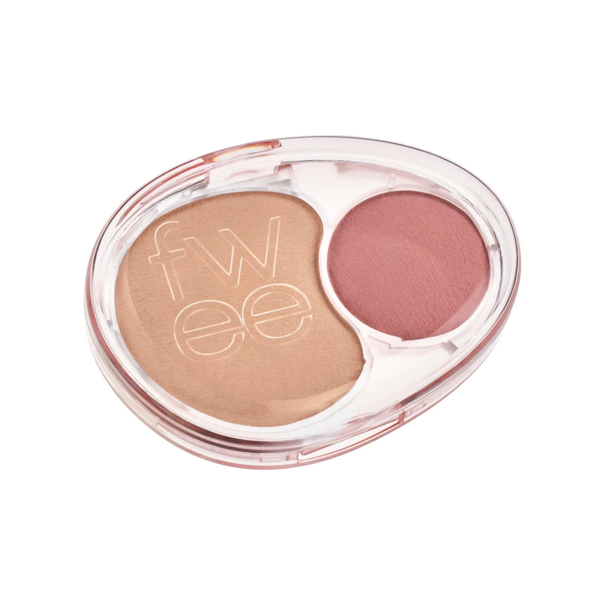 fwee Mellow Dual Blusher RS02 Humming Talk, original single compact front.