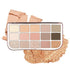 fwee More Mood Eye Palette 02 More Than Coral, complete fifteen-pan palette and shade texture.