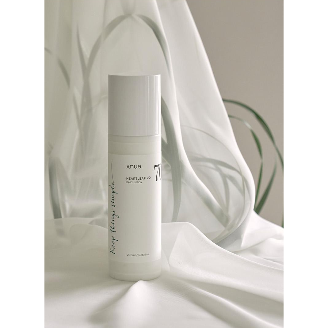 Anua Heartleaf 70 Daily Lotion 200ml, genuine complete bottle.