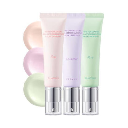 KLAVUU Ideal Actress Backstage Cream original Rose, Lavender and Mint reference; one selected 30ml shade is included.