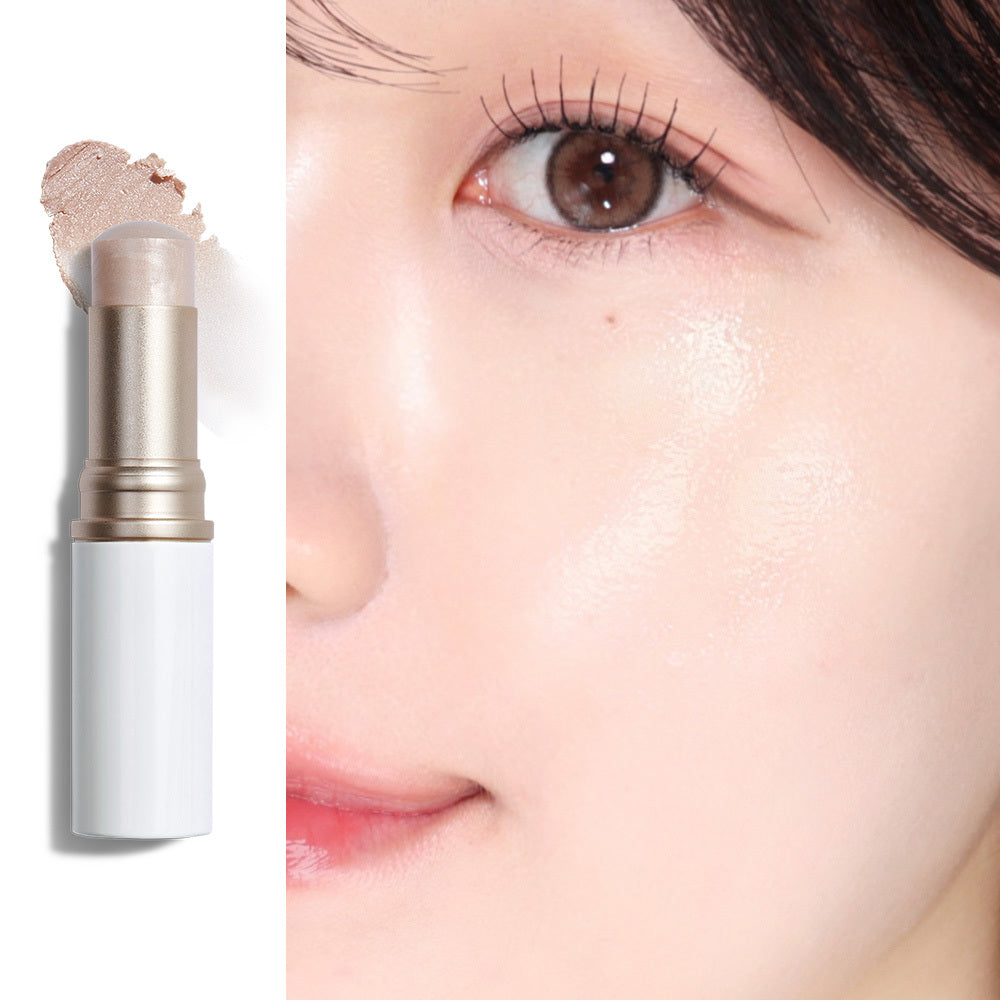 hince True Dimension Radiance Balm in Light, with matching swatch and cheek finish.