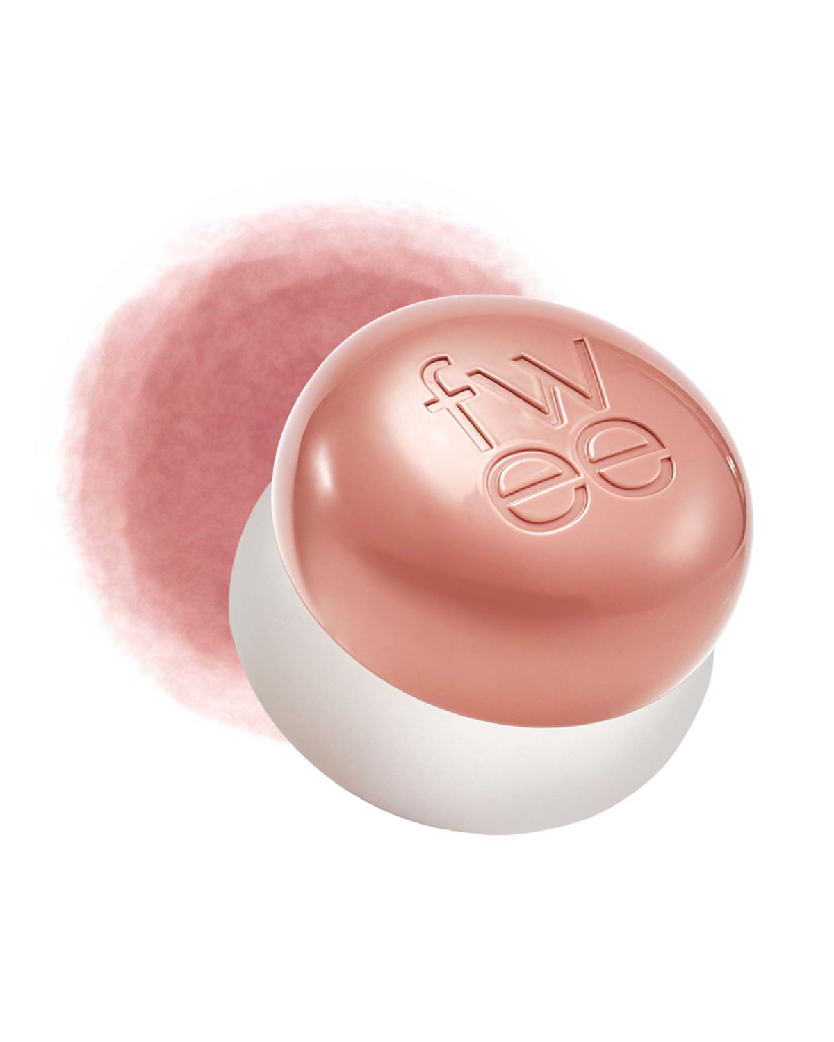 fwee Lip &amp; Cheek Blurry Pudding Pot in ND03 Without, with its matching color swatch.