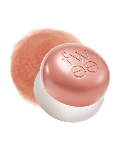 fwee Lip &amp; Cheek Blurry Pudding Pot in ND05 Be, with its matching color swatch.