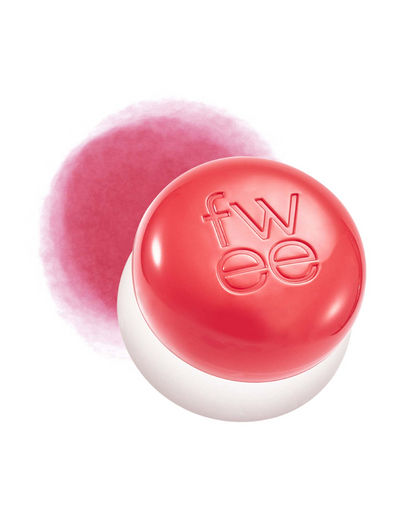 fwee Lip &amp; Cheek Blurry Pudding Pot in CR03 BFF, with its matching color swatch.