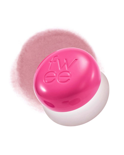fwee Lip &amp; Cheek Blurry Pudding Pot in PK01 Baby, with its matching color swatch.