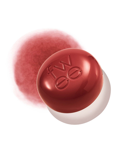 fwee Lip &amp; Cheek Blurry Pudding Pot in RS04 Memories, with its matching color swatch.