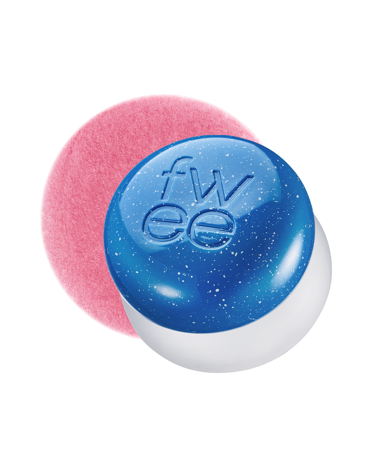 fwee Lip &amp; Cheek Blurry Pudding Pot in BS03 Bubble, with its matching color swatch.