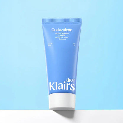 dear, Klairs Blue Calming Cream 60g, single blue tube.