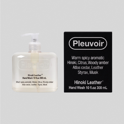 Pleuvoir Hand Wash Hinoki Leather, 300ml.
