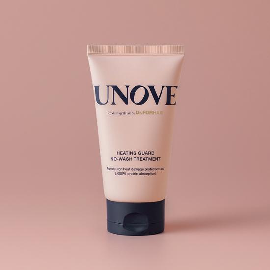UNOVE Heating Guard No-Wash Treatment 147ml — exact product tube.