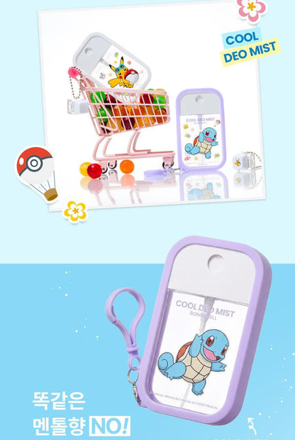 MUMCHIT - Cool Deo Mist 50ml (+ Sticker + Key Cap Keyring) (Pokémon Collaboration)