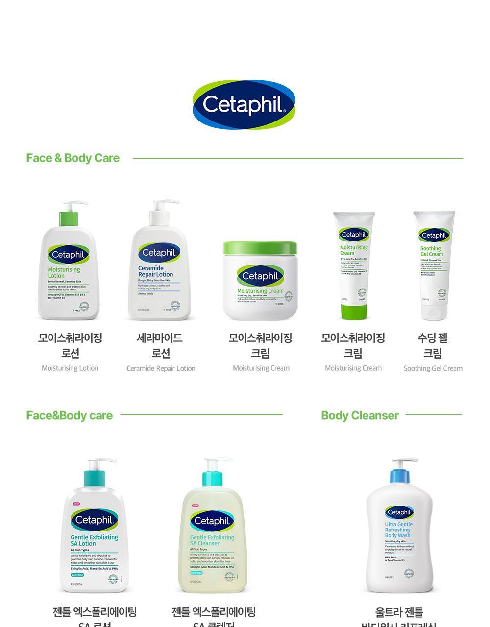 Cetaphil - Soothing &amp; Comforting CICA Calming Face Cream 45ml + CICA Cream 10ml &amp; Keyring (CHUEI LI YU Pick)