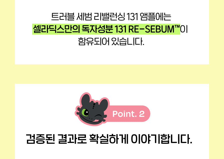 Celladix x Dragons - Trouble Sebum Rebalancing 131 Ampoule 30ml