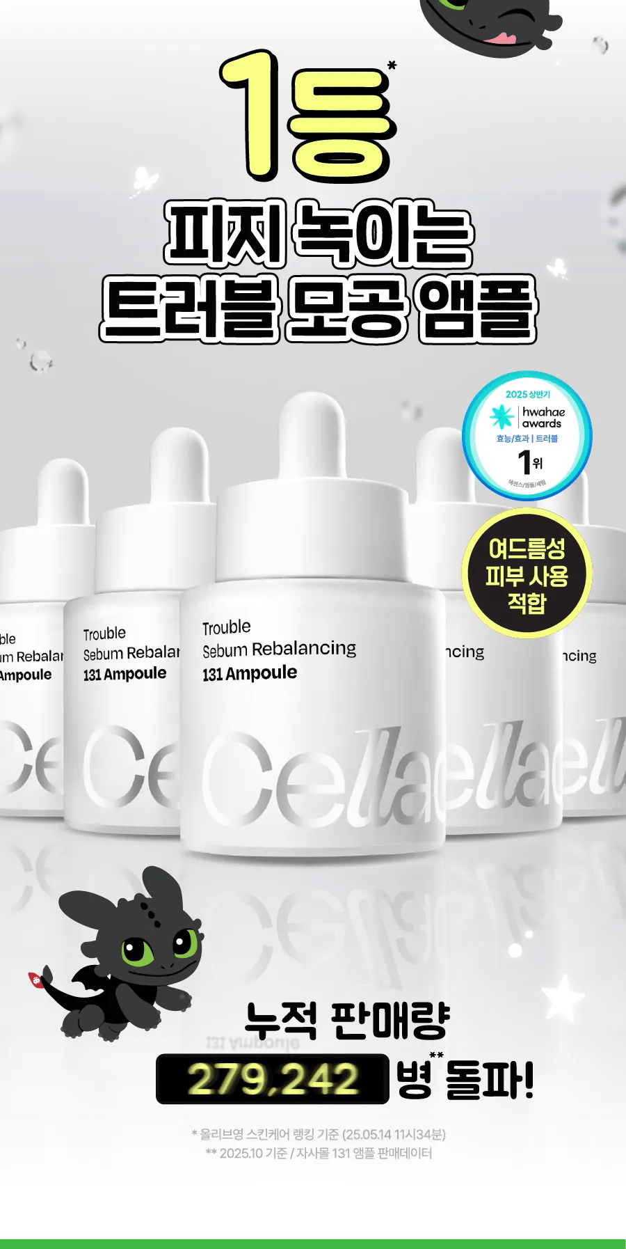 Celladix x Dragons - Trouble Sebum Rebalancing 131 Ampoule 30ml