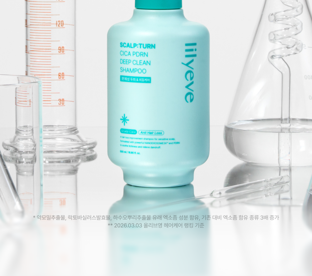 lilyeve - Scalp Turn Cica PDRN Deep Clean Shampoo 500g + 100g + Jigglypuff Pouch (Pokémon Collaboration)