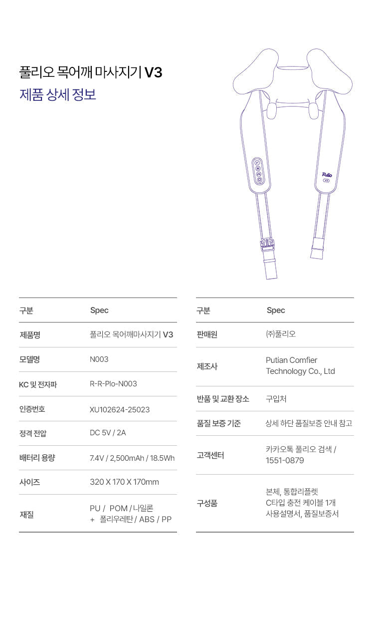 Pulio - 2025 NEW Neck &amp; Shoulder Massager V3