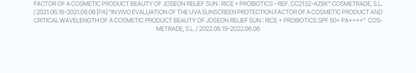 Beauty of Joseon - Relief Sun: Rice + Probiotics 50ml (+10ml × 2)