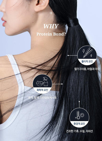 HAiR+ - Protein Bond Ampoule Essence 200ml + 50ml + Mirror &amp; Comb Set (Pokémon Collaboration)