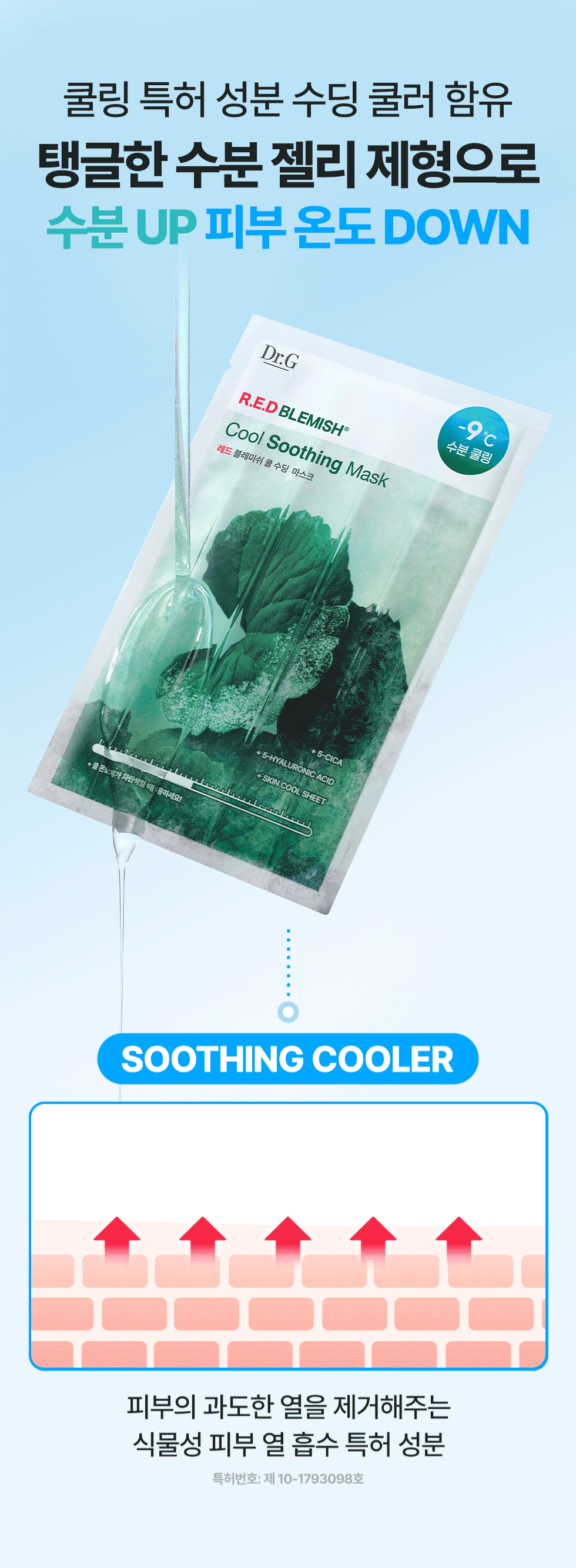 Dr.G - Red Blemish Cool Soothing Mask 4+1 Sheets (Pokémon Collaboration)