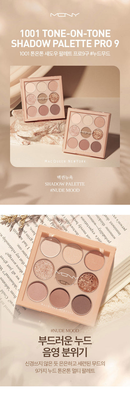 MQNY - 1001 Tone on Tone Shadow Palette (Nood Mood)