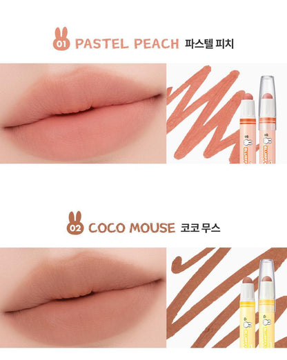 rom&amp;nd X Miffy - Blurffy Lip Crayon