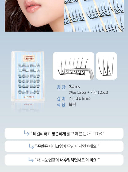 CORINGCO - TOKTOKHARA No Glue Half Eyelash