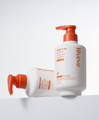 lilyeve - Grow Turn Exosome 3D Volume Shampoo 500ml + 100ml + Charmander Pouch Key Chain (Pokémon Collaboration)
