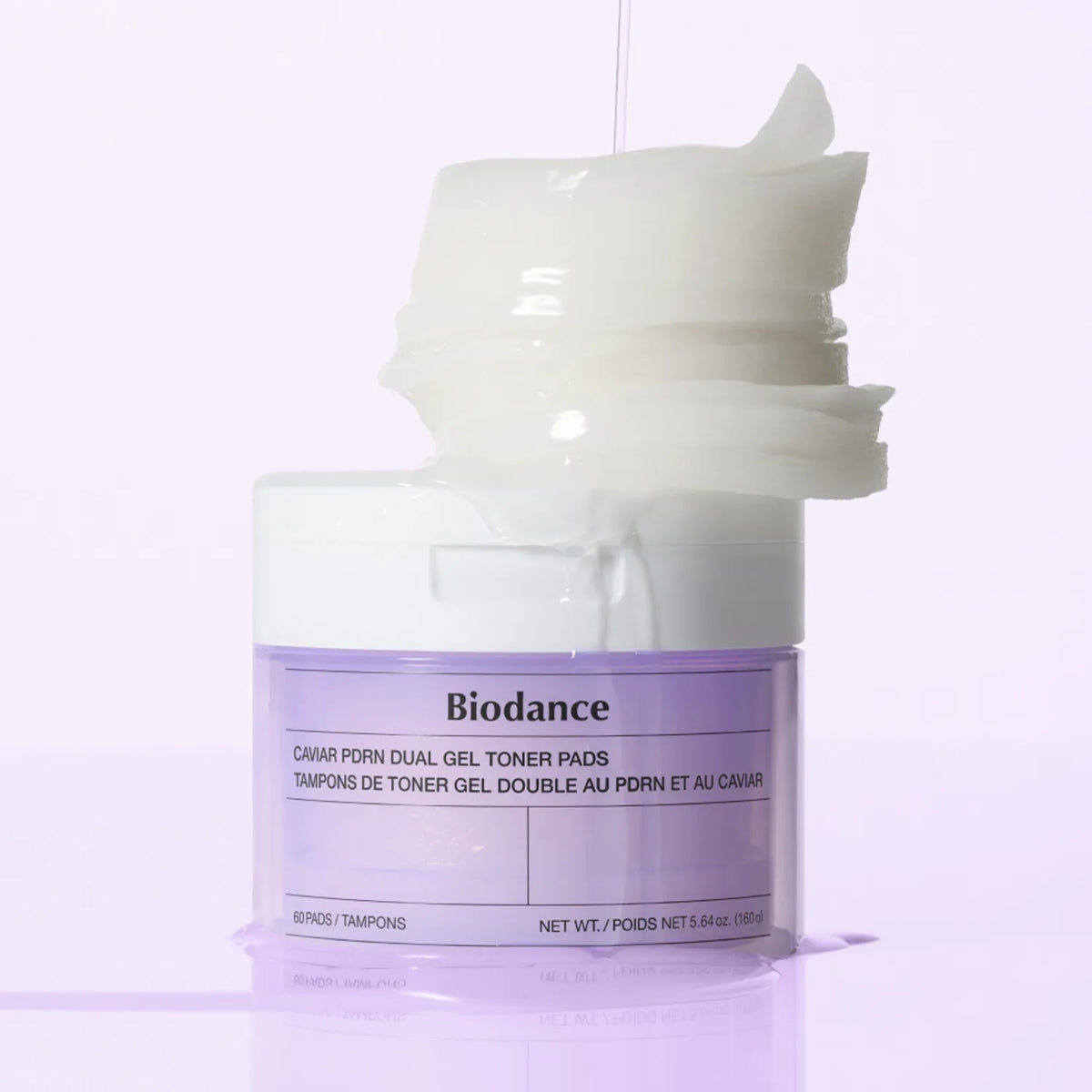 BIODANCE Caviar PDRN Dual Gel Toner Pads 60-pad jar