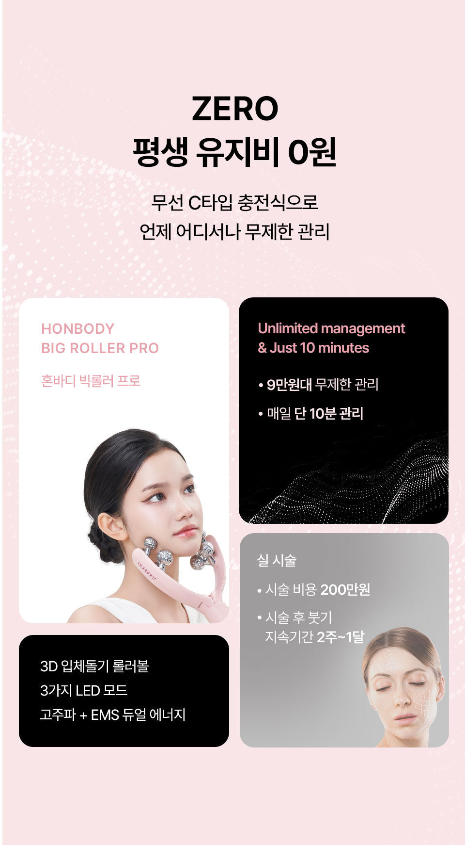 HONBODY - Big Roller Pro EMS Face &amp; Body Massager