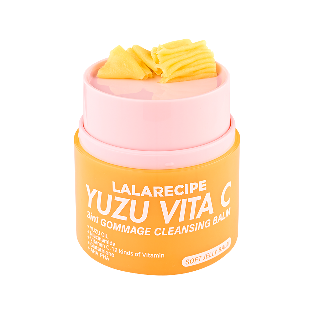 LALARECIPE - Yuzu Vita C 3-in-1 Gommage Cleansing Balm