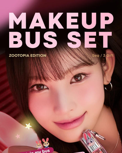 TONYMOLY - MAKE UP BUS Set (Zootopia Edition | Includes Cushion, Lip, Cheek &amp; Eyeshadow)