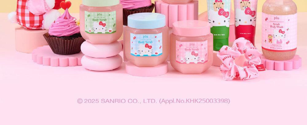 plu Moisture Glow Scrub Body Wash (HELLO KITTY Edition)