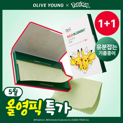 Dr.G - Red Blemish Oil Control Paper 70 Sheets x 2ea (Pokémon Collaboration)