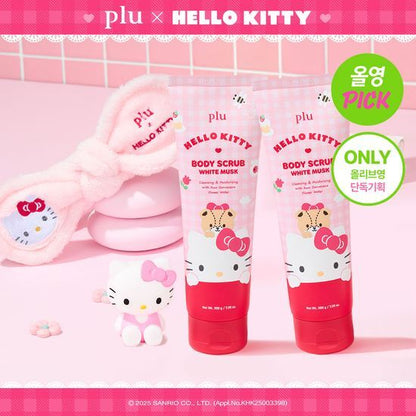 plu Body Scrub White Musk 1+1 (HELLO KITTY Edition)