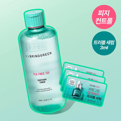 BRINGGREEN - Tea Tree Cica Soothing Toner 500ml (+Serum 3ml)