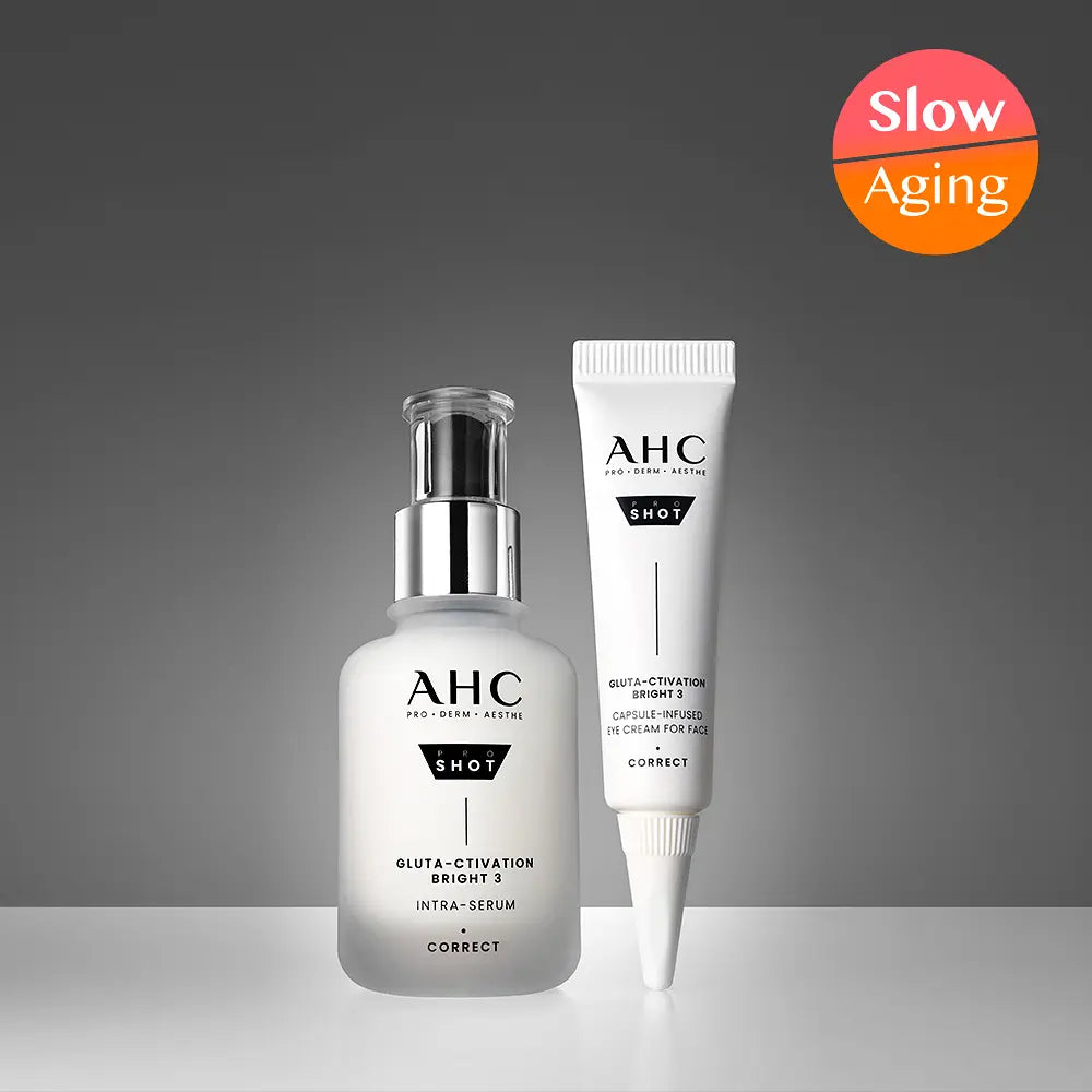 AHC - Pro Shot Gluta-Ctivation Bright 3 Intra Serum 40ml + Eye Cream 10ml
