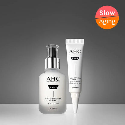 AHC - Pro Shot Gluta-Ctivation Bright 3 Intra Serum 40ml + Eye Cream 10ml