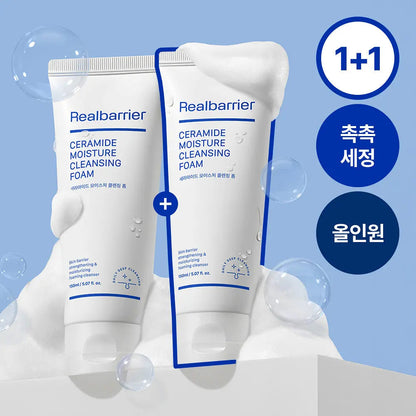 Real Barrier - Ceramide Moisture Cleansing Foam 150ml (1+1) (JOSHUA Pick)