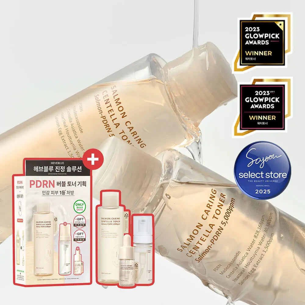 HEVEBLUE - Salmon PDRN Caring Centella Toner 200ml