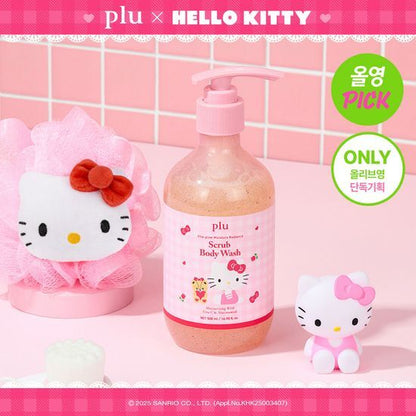 plu Moisture Glow Scrub Body Wash (HELLO KITTY Edition)