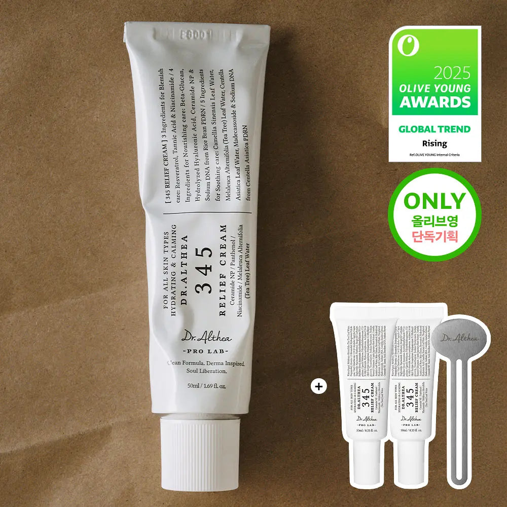 Dr. Althea - 356 Relief Cream 50ml + 10ml x2 + Tube Wringer (JANG WONYOUNG’s Pick)