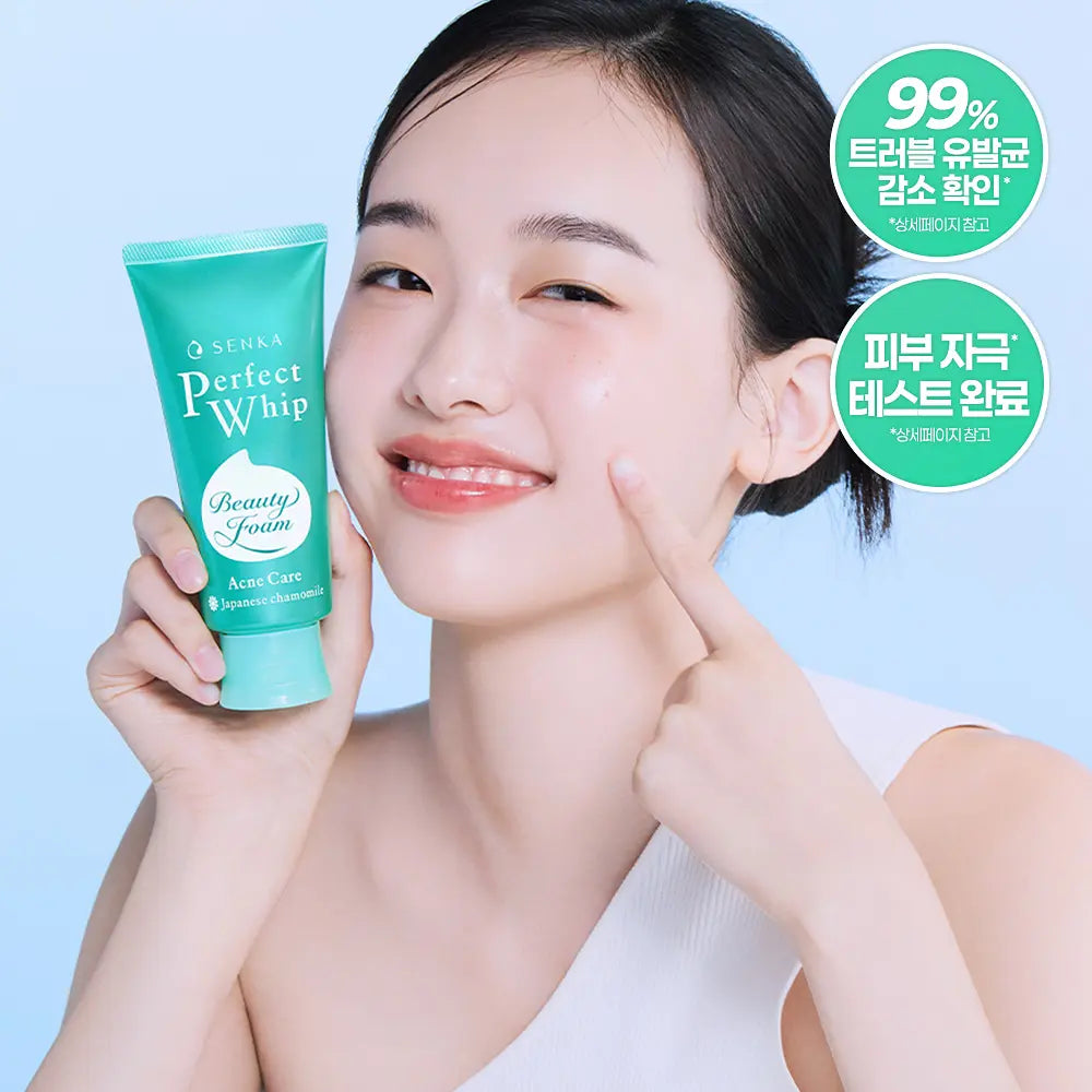 SENKA X Cinnamoroll - Perfect Whip Acne Care 100g + Facial Wash 15g