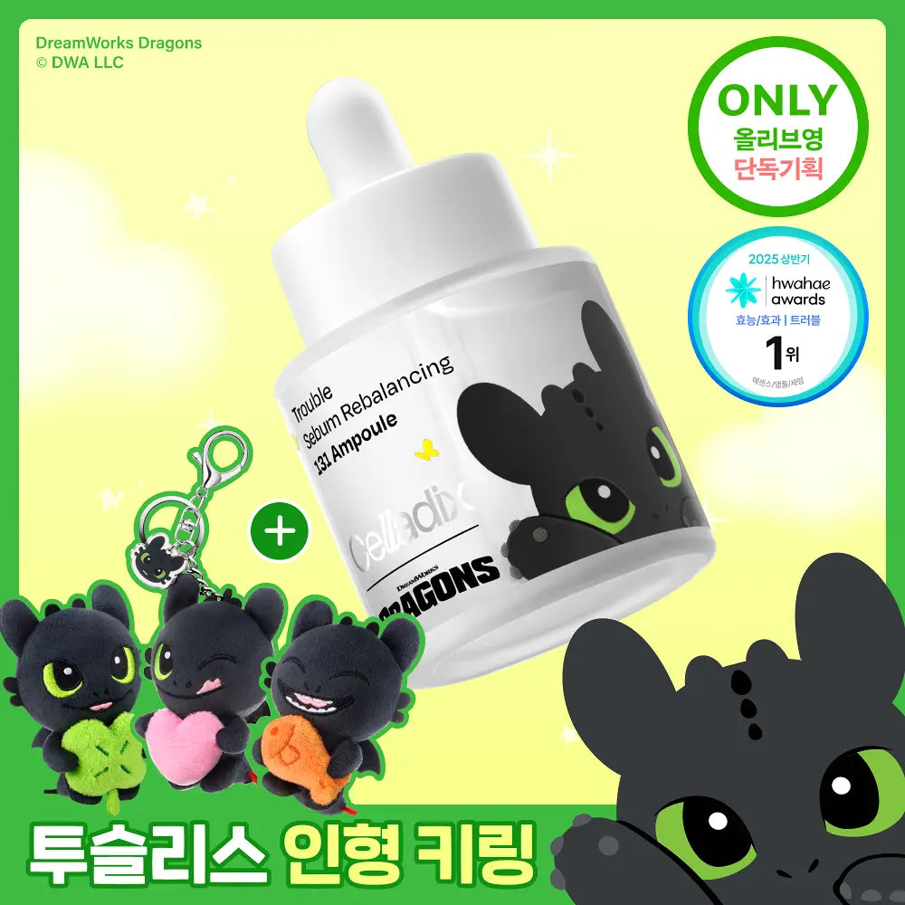 Celladix x Dragons Trouble Sebum Rebalancing 131 Ampoule 30ml