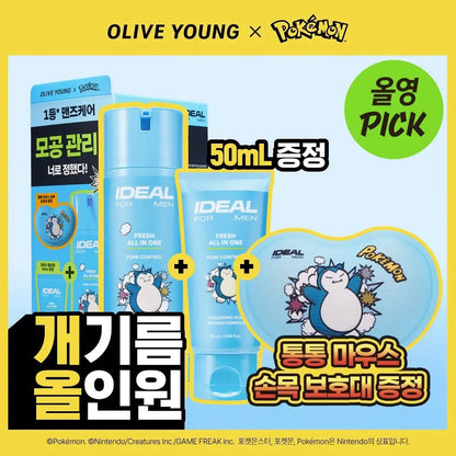 IDEAL FOR MEN - Fresh All-in-One 150ml + 50ml + Snorlax Mouse Wrist Rest (Pokémon Collaboration)