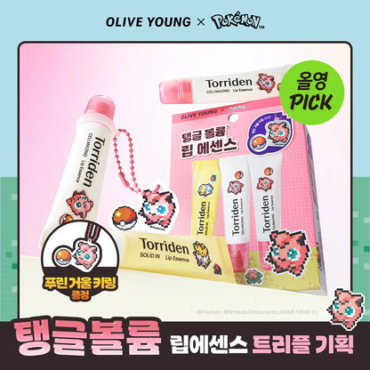 Torriden - Cellmazing Lip Essence 11ml x 3ea + Jigglypuff Mirror Keyring (Pokémon Collaboration)