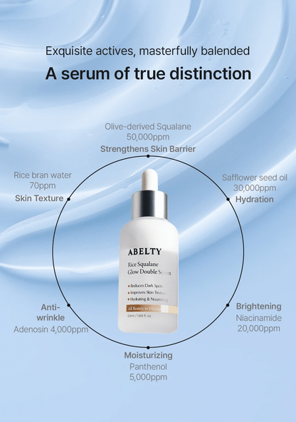 ABELTY Rice Squalane Glow Double Serum