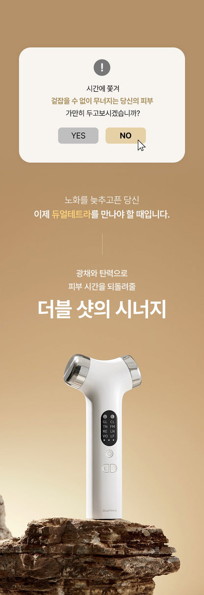 DualTetra - Waterdrop Ultrasonic Beauty Device (Ampoule Kit + Exclusive Gel + Pouch)