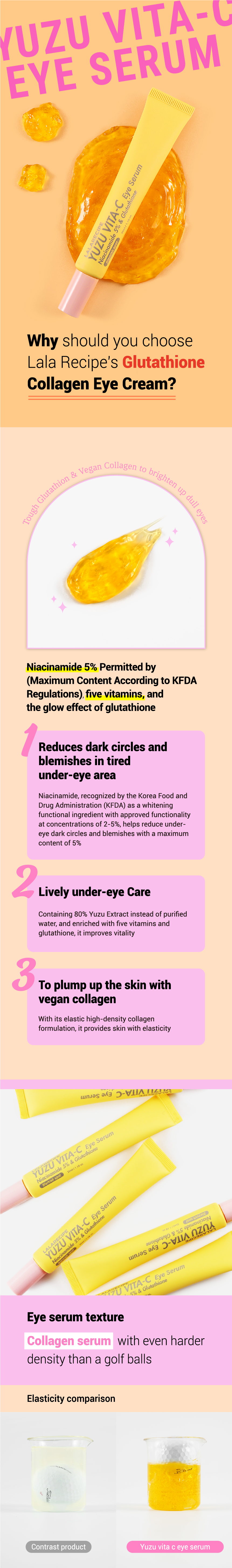 LALARECIPE - Yuzu Vita C Eye Serum
